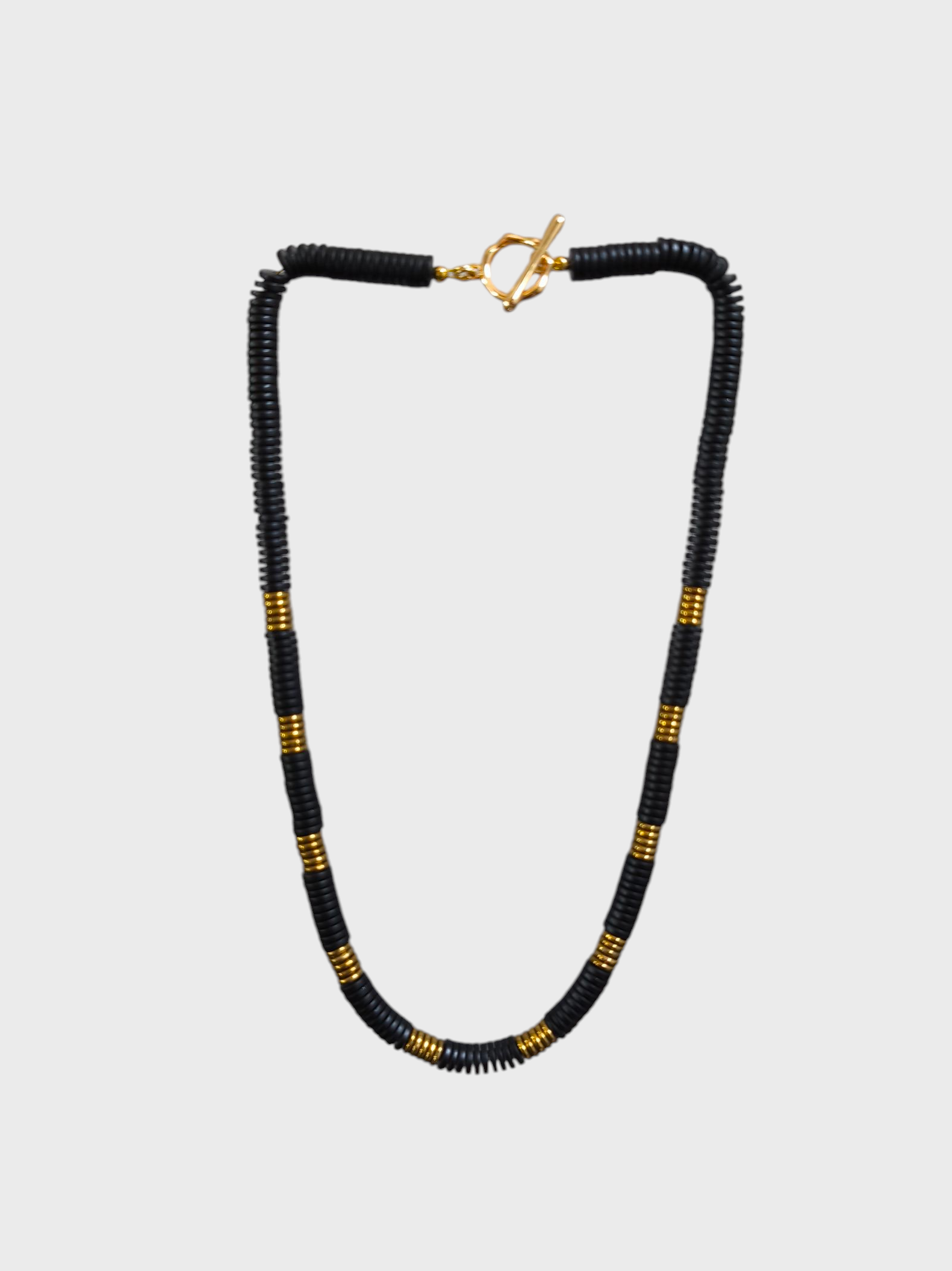 Collar corto de discos engomados