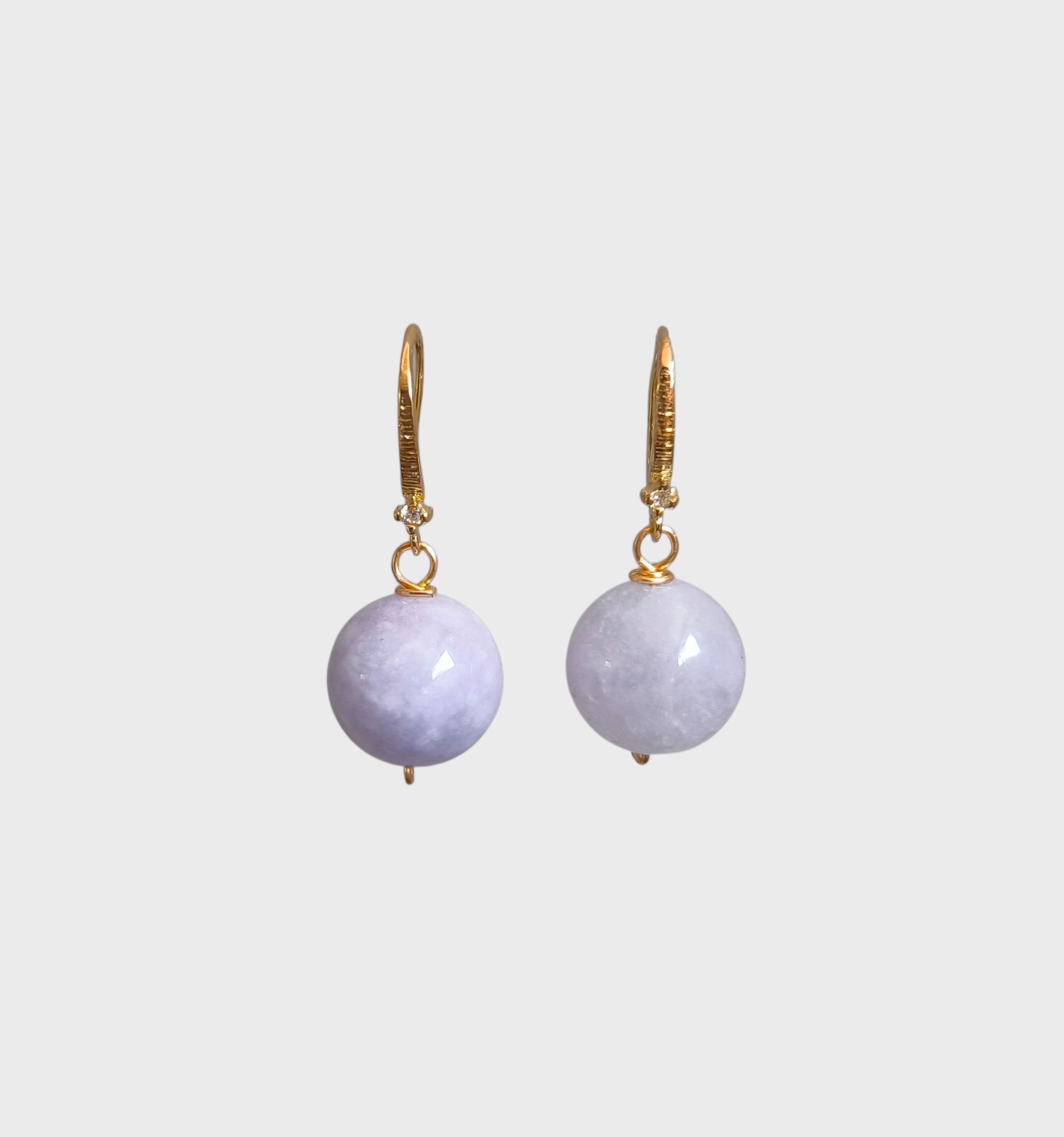 Aretes esfera ágata pastel