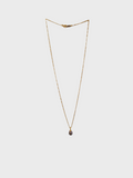 Collar corto dije perla bronce.